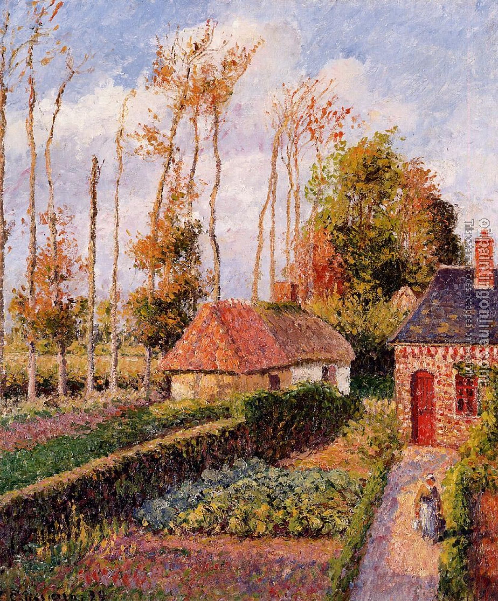 Pissarro, Camille - Varengeville, Sunset